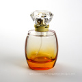 custom made screen printing golden luxury spray perfume bottle glass 100ml with cap